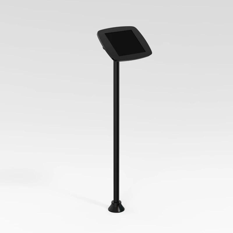 Image of Bouncepad Floorstanding Slim Apple iPad 7th Gen 10.2 (2019) Black Covered Front Camera and Home Button FSS-B1-PD7-MX