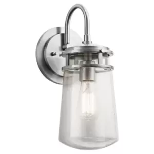 Image of Elstead Lyndon Outdoor Wall Light Brushed Aluminum / Small