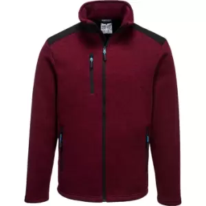 Image of Portwest KX3 Mens Performance Fleece Jacket Red Marl 3XL