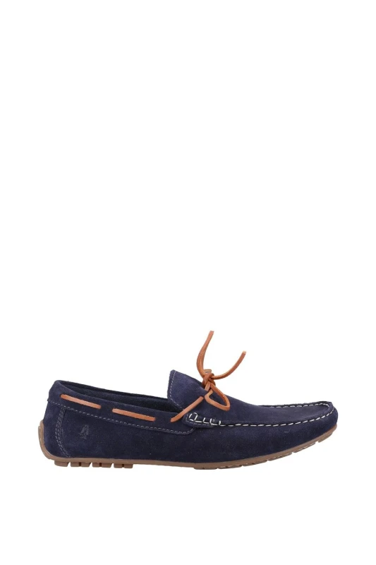 Image of Hush Puppies Hush Puppies Men 'Reuben' Boat Shoes in Navy Size: 10 Navy 10 Male 5038600930866