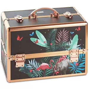 image of Large Jungle Print Makeup Case