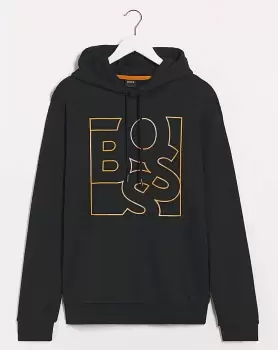 Image of BOSS Black Casual Large Logo Hoodie