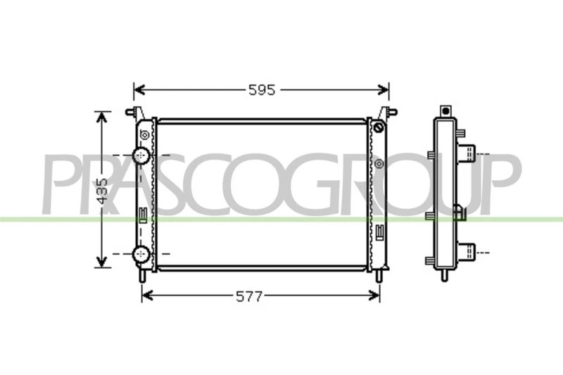 Image of PRASCO Engine radiator PRASCO FT113R010