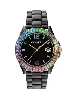Image of Coach Ladies Greyson Rainbow Ceramic Watch