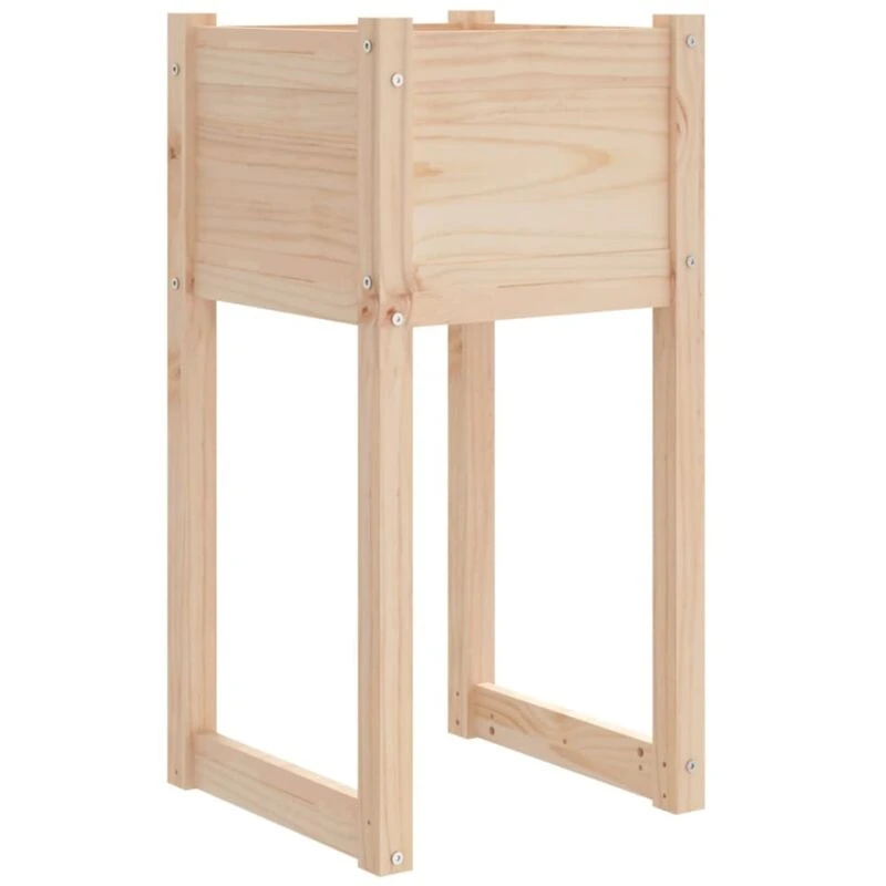 Image of vidaXL Planter 40x40x81cm Solid Wood Pine, Brown 822122