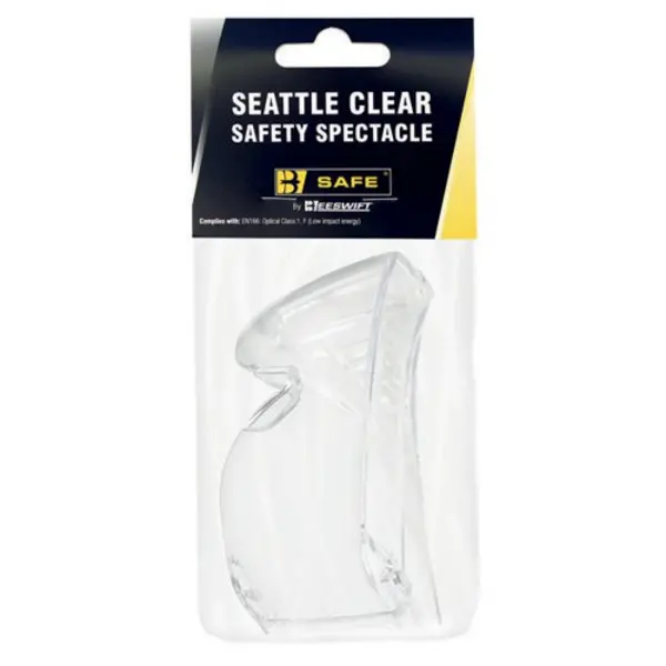 Image of Beeswift Beeswift Seattle Wraparound Safety Spectacles Clear BS096