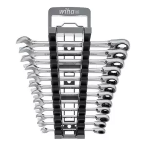 image of 44661 Ring Ratchet Spanner Set, 12 Piece - Wiha