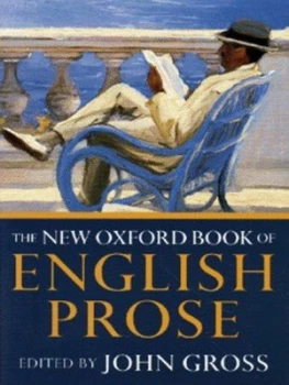 Image of The New Oxford Book of English Prose by John Gross Hardback
