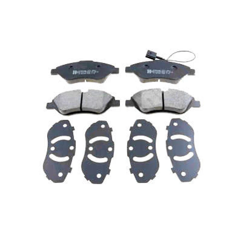 Image of ZIMMERMANN 23711.190.1 Brake pad set Front Axle, incl. wear warning contact, Photo corresponds to scope of supply Brake Pad Set,disc brake (402)