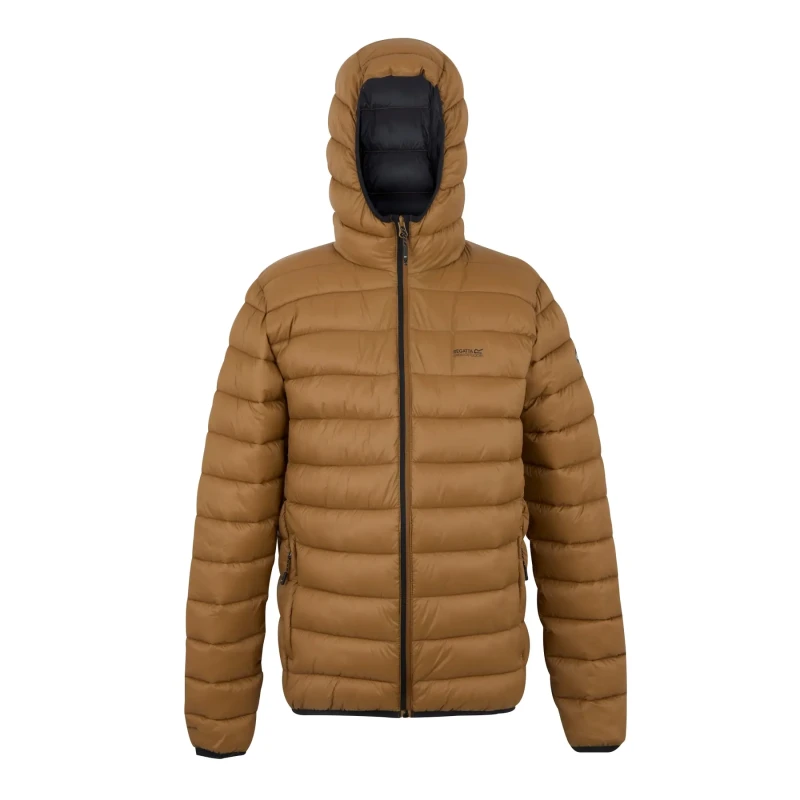 Image of Regatta Regatta Men Hooded Marizion Padded Jacket in Brown Size: 2X-large Brown XXL Male 5063516178514