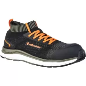 Image of Albatros Mens Ultimate Impulse Low Lace Up Safety Shoe (8 UK) (Black/Olive) - Black/Olive