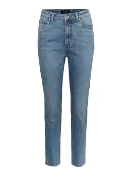 VERO MODA Vmbrenda High Waisted Straight Fit Jeans Women Blue