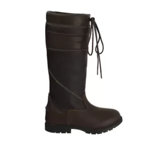 Image of Hy Signature Womens/Ladies Leather Country Boots (3 UK) (Brown)