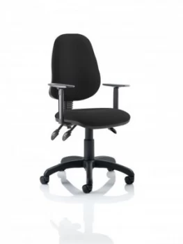 Image of Eclipse Plus III Chair Black Adjustable Arms KC0043