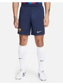 Image of Nike Barcelona Mens 22/23 Home Short, Blue, Size L, Men