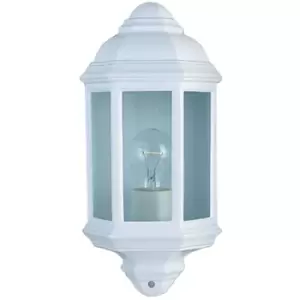 Image of Searchlight 280WH 1 Light Outdoor Wall Lantern Light In White 82-030
