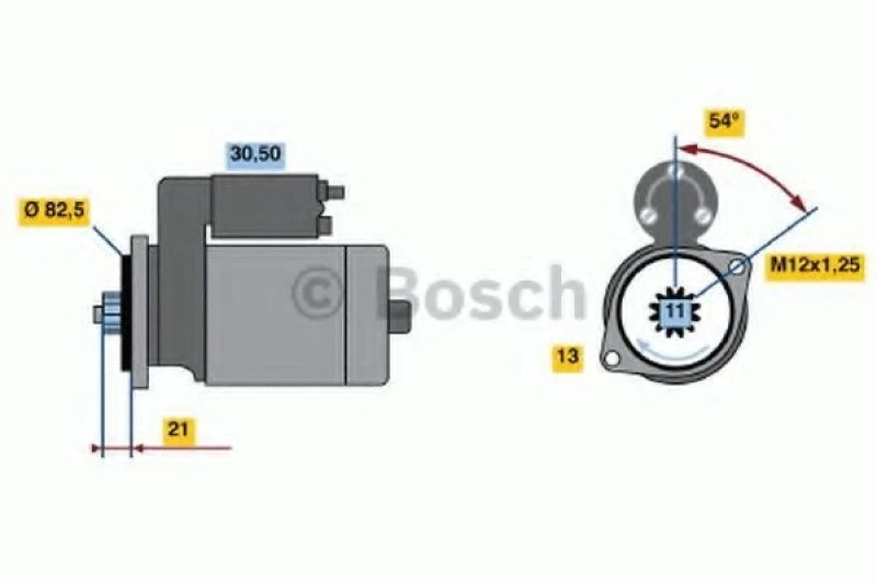 Image of Starter motor Bosch 0 986 020 591