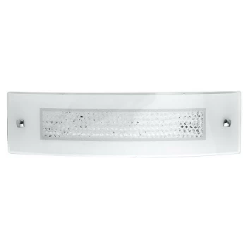 Image of Fan Europe Lighting - Fan Europe TRILOGY LED Wall Light White, K9 Crystals 1120lm 4000K9 45x12cm