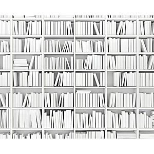 Image of ohpopsi Library Wall Mural White 19.6m XL