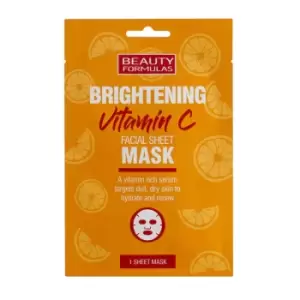 image of Beauty Formulas Brightening Vitamin C Facial Sheet Mask