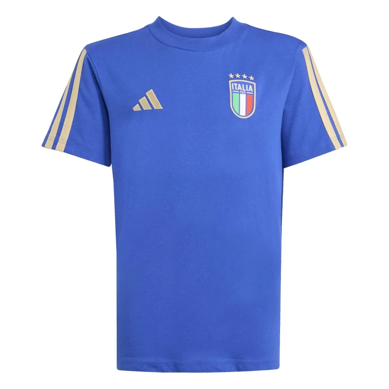 Image of Adidas Italy Kids T-Shirt DNA Coupe du Monde 2026 Bleu Unisex 9/10 ans