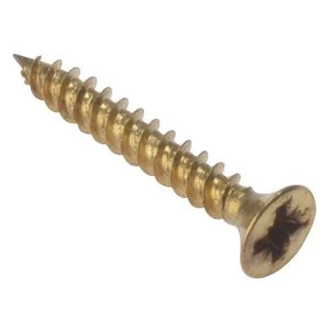 Image of ForgeFix General Purpose Pozi Compatible Screw CSK TT Electro Brass 1" x 4 Box 200