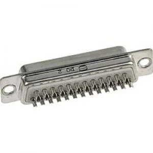 Image of D SUB pin strip 180 Number of pins 25 Solder bucket Harting