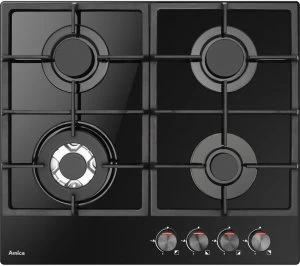 image of Amica AGVH6250BL 4 Burner Gas Hob