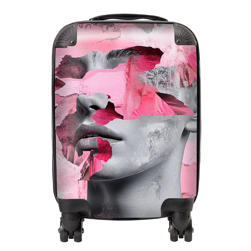 Image of Designer Luggage Calista Vale: 00019 Suitcase in Pink Size: Large Pink Unisex Large