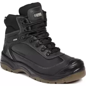 Image of Apache RANGER Waterproof Safety Hiker Boots Black Size 8