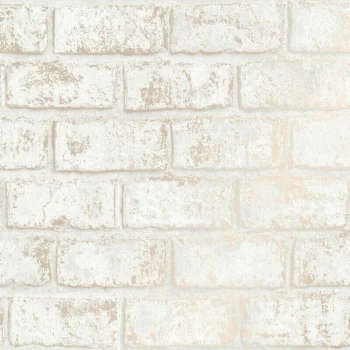 image of Holden Decor - Holden Wallpaper Glistening Brick Cream/Rose Gold 12952 Full Roll