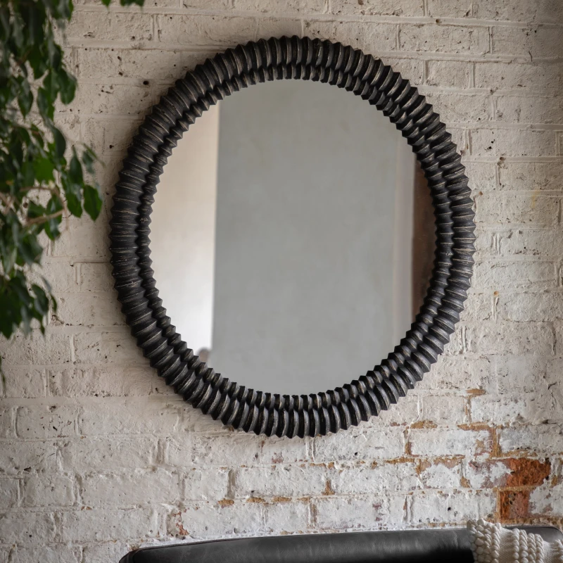 Image of Sawan Round Wall Mirror