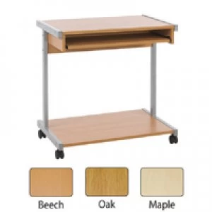 Image of Jemini Intro Maple 800mm Mobile Computer Workstation KF14113