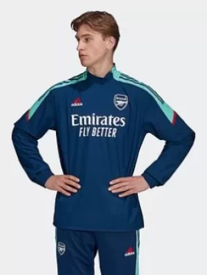 Image of adidas Arsenal Condivo Hybrid Top, Blue Size XS Men