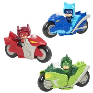 image of PJ Masks Kickback Motorcycles Playset (1 At Random)