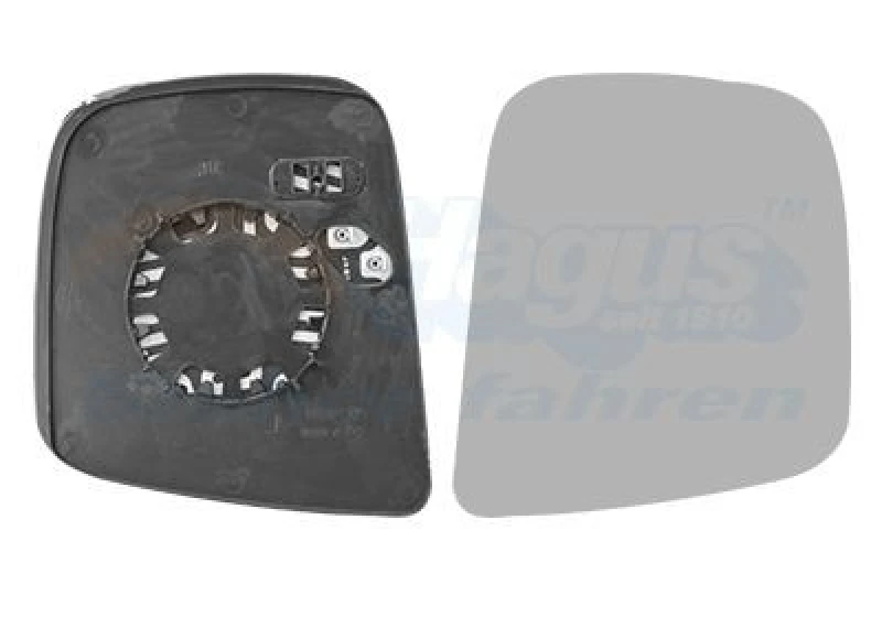 Image of VAN WEZEL Wing mirror glass VAN WEZEL 3393838