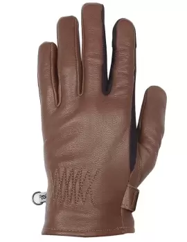 Image of Helstons Candy Ete Choco Blue Leather Gloves T7