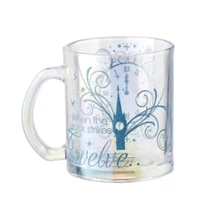 image of Funko Homeware Cinderella Platinum Anniversary: When the Clock Strikes Twelve Glass Mug