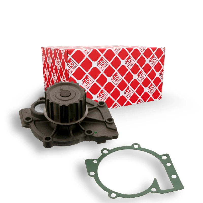 Image of FEBI BILSTEIN 39299 Water pump Number of Teeth: 14, Cast Aluminium, with gasket/seal Cast Aluminium Water Pump (1260)