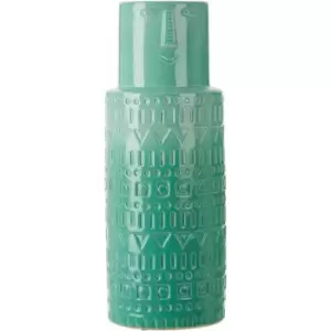 Image of Mimo Large Aqua Face Vase - Premier Housewares