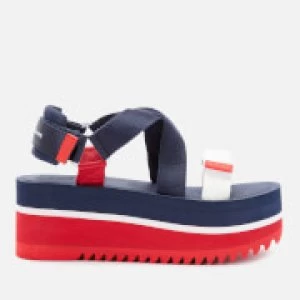 image of Tommy Jeans Womens Pop Color Flatform Sandals - Twilight Navy - EU 37/UK 4