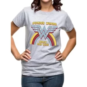 Image of Wonder Woman Rainbow Vintage Unisex T-Shirt Ex Large