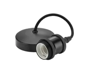 Image of KnightsBridge 6" E27 Vintage Pendant Set - Anthracite