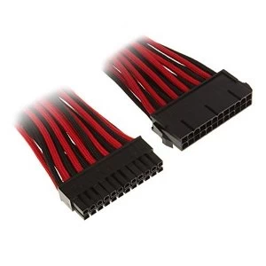 Image of BitFenix Alchemy 24Pin ATX Extension 30cm - sleeved black/red/black