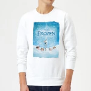 Disney Frozen Snow Poster Sweatshirt - White - XXL