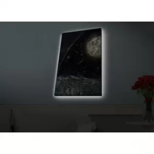 Image of 4570HDACT-098 Multicolor Decorative LED Lighted Canvas Painting