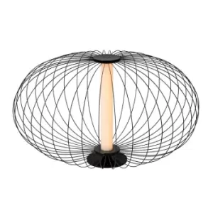 Image of Lucide CARBONY - Table Lamp - Ø50cm - LED - 1x5W 2700K - Black