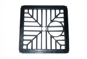 image of Stadium 6 150mm Square Black Plastic Gully Grid Drainage Downpipe Cover