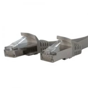 Image of StarTech.com 14ft Cat 6a Gray Shielded Molded 10 Gigabit RJ45 STP Cat6a Patch Cable