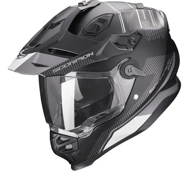 image of Scorpion ADF-9000 Air Desert Matt Black-Silver Adventure Helmet S